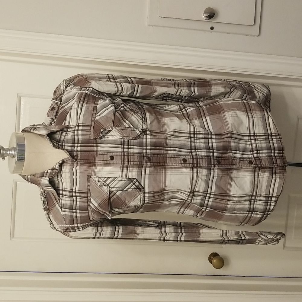 Men's Buckle Button Down Shirt